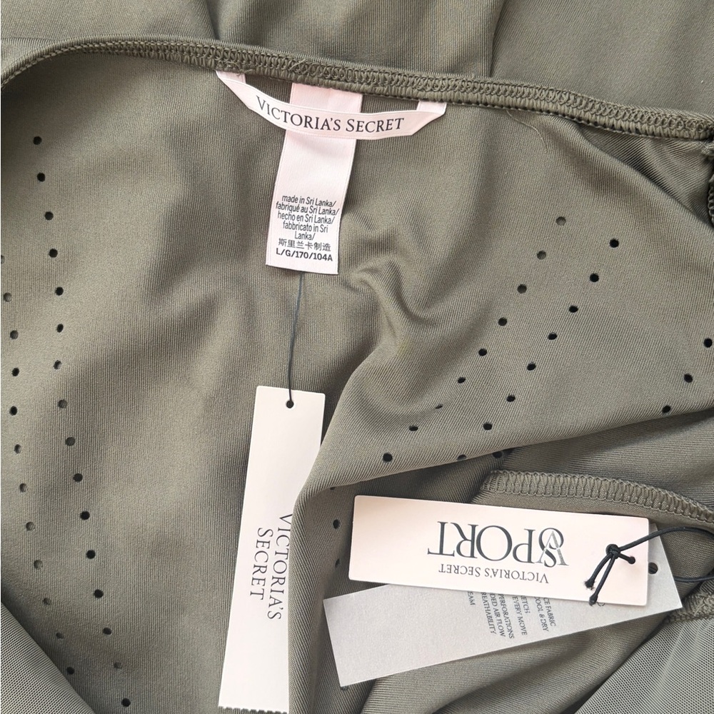 Victoria's Secret Olive Perforated short onesie - Picture 3 of 4